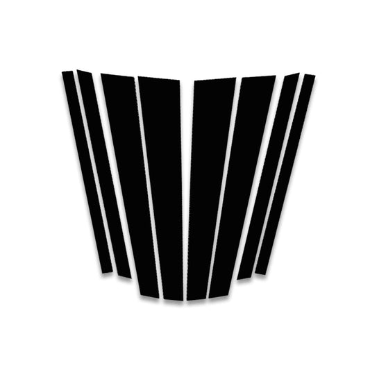 Car B Pillar Decorative Sticker for BMW X5 E70 2008-2013, Left and Right Drive Universal(Black) - Car Interior Mouldings by buy2fix | Online Shopping UK | buy2fix