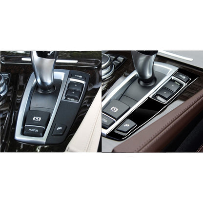 Car Right Drive Gear Panel Single Key Decorative Sticker for BMW Series 5 F10 2011-2017(Black) - Car Interior Mouldings by buy2fix | Online Shopping UK | buy2fix