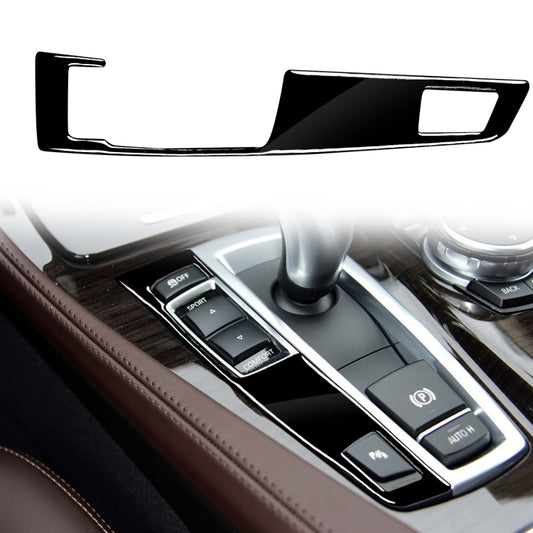 Car Left Drive Gear Panel Single Key Decorative Sticker for BMW Series 5 F10 2011-2017(Black) - Car Interior Mouldings by buy2fix | Online Shopping UK | buy2fix