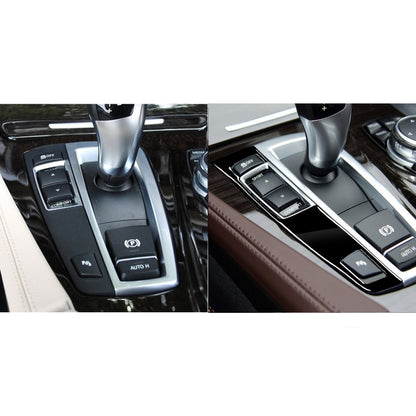 Car Left Drive Gear Panel Single Key Decorative Sticker for BMW Series 5 F10 2011-2017(Black) - Car Interior Mouldings by buy2fix | Online Shopping UK | buy2fix