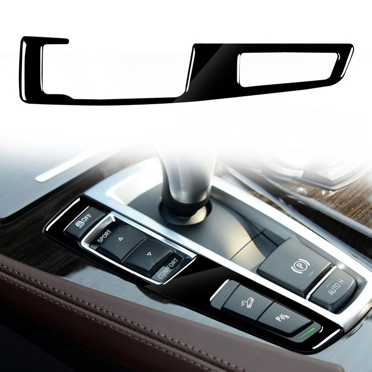Car Left Drive Gear Panel Double Key Decorative Sticker for BMW Series 5 F10 2011-2017(Black) - Car Interior Mouldings by buy2fix | Online Shopping UK | buy2fix