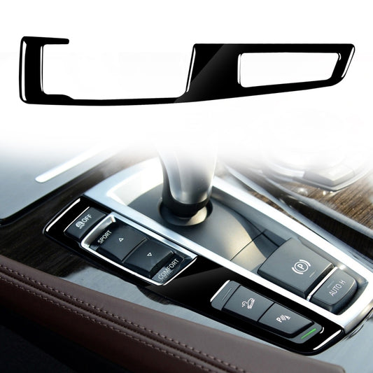 Car Left Drive Gear Panel Double Key Decorative Sticker for BMW Series 5 F10 2011-2017(Black) - Car Interior Mouldings by buy2fix | Online Shopping UK | buy2fix