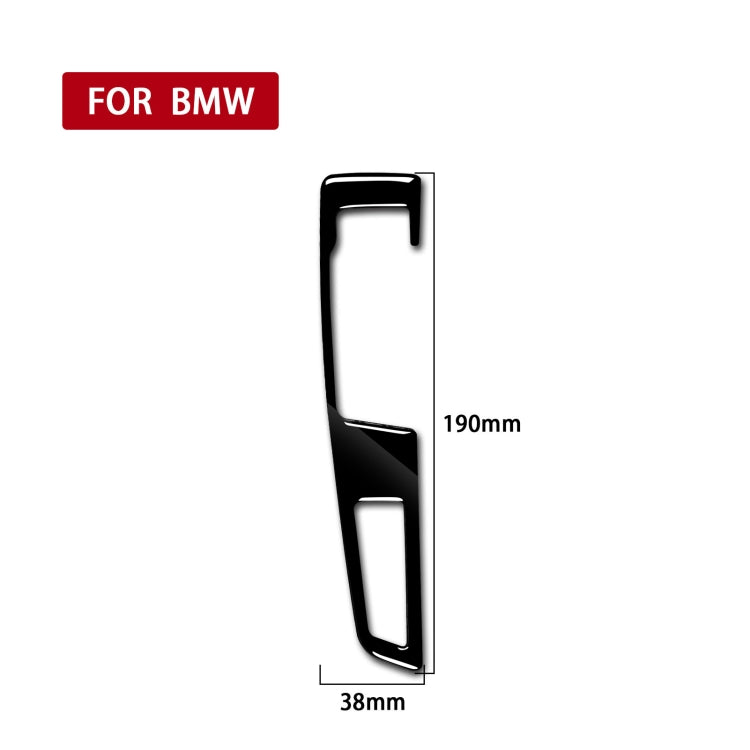 Car Left Drive Gear Panel Double Key Decorative Sticker for BMW Series 5 F10 2011-2017(Black) - Car Interior Mouldings by buy2fix | Online Shopping UK | buy2fix
