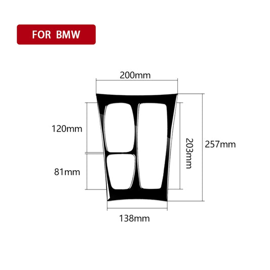 Car Right Drive Gear Panel US Version Decorative Sticker for BMW X5 E70 2008-2013 / X6 E71 2009-2014(Black) - Car Interior Mouldings by buy2fix | Online Shopping UK | buy2fix