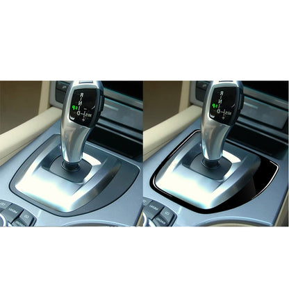 Car Right Drive Gear Panel Decorative Sticker for BMW Series 5 E60 2008-2010(Black) - Car Interior Mouldings by buy2fix | Online Shopping UK | buy2fix