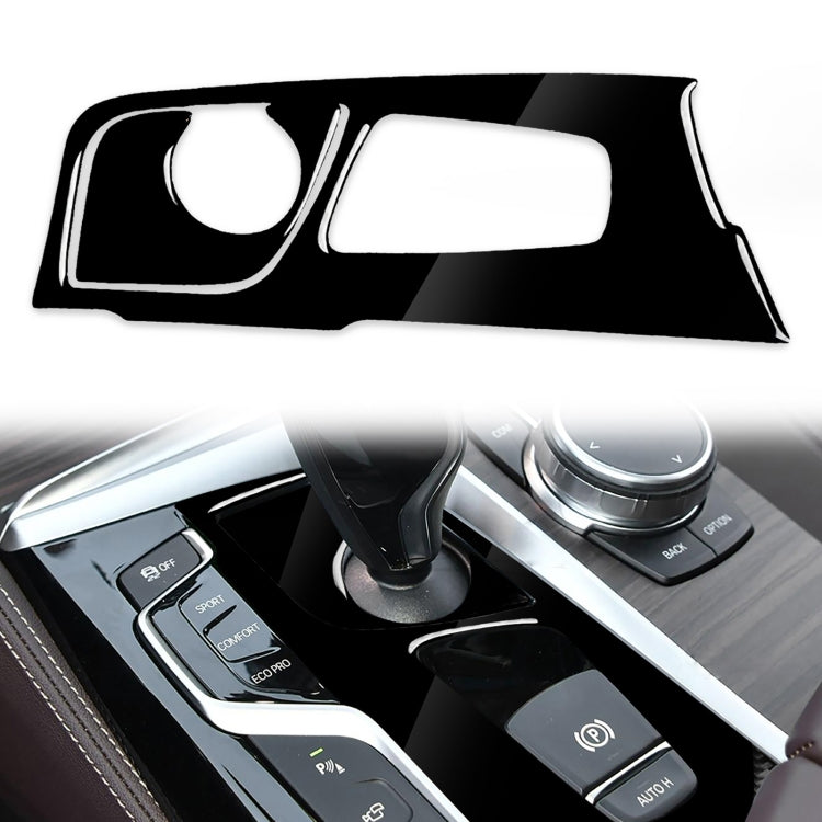 Car Left Drive Gear Panel Decorative Sticker for BMW Series 5 G38 528Li / 530Li / 540Li 2018(Black) - Car Interior Mouldings by buy2fix | Online Shopping UK | buy2fix