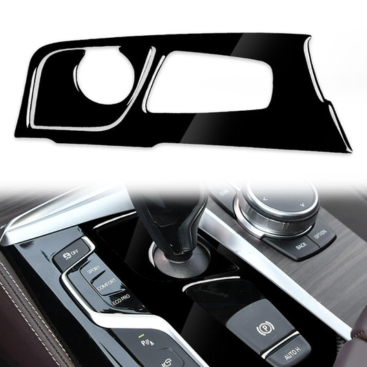Car Left Drive Gear Panel Decorative Sticker for BMW Series 5 G38 528Li / 530Li / 540Li 2018(Black) - Car Interior Mouldings by buy2fix | Online Shopping UK | buy2fix