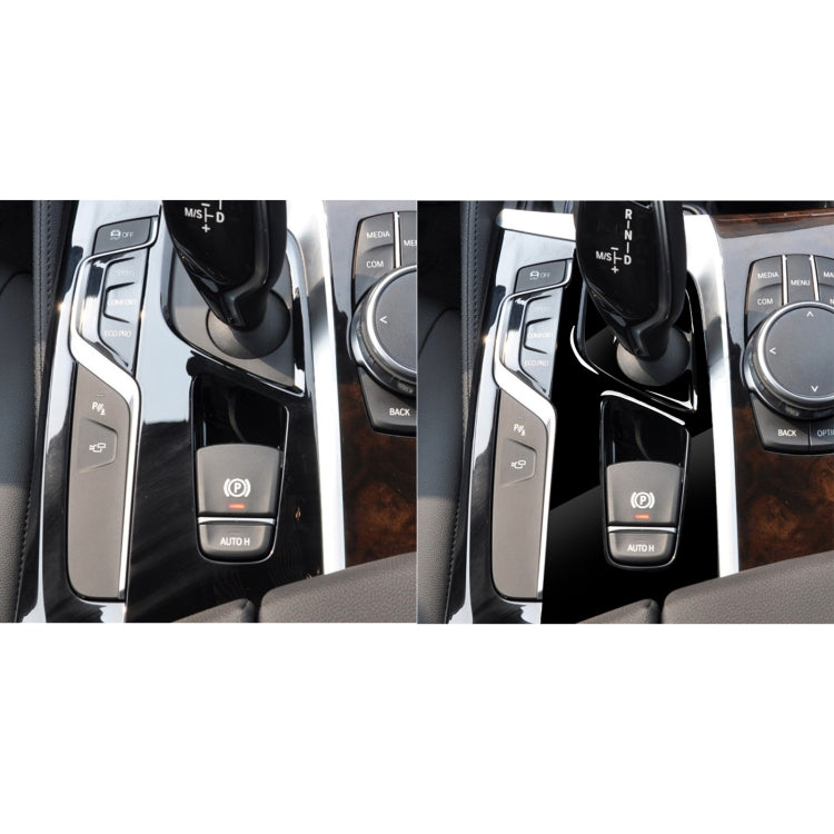 Car Left Drive Gear Panel Decorative Sticker for BMW Series 5 G38 528Li / 530Li / 540Li 2018(Black) - Car Interior Mouldings by buy2fix | Online Shopping UK | buy2fix