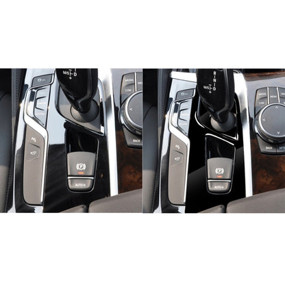 Car Left Drive Gear Panel Decorative Sticker for BMW Series 5 G38 528Li / 530Li / 540Li 2018(Black) - Car Interior Mouldings by buy2fix | Online Shopping UK | buy2fix
