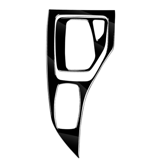 2pcs / Set Car Right Drive Gear Panel Decorative Sticker for BMW X1 E84 2011-2015(Black) - Car Interior Mouldings by buy2fix | Online Shopping UK | buy2fix