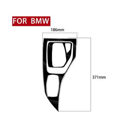 2pcs / Set Car Right Drive Gear Panel Decorative Sticker for BMW X1 E84 2011-2015(Black) - Car Interior Mouldings by buy2fix | Online Shopping UK | buy2fix