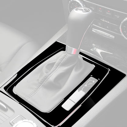 For Mercedes-Benz W204 C-class 2007-2013 Car Right Drive Gear Panel Decorative Sticker Set (Black) - Car Interior Mouldings by buy2fix | Online Shopping UK | buy2fix