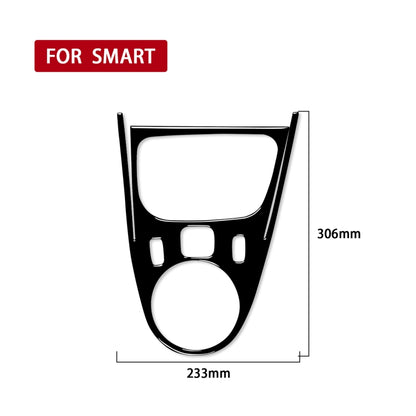 Car Left Drive Central Gear Panel Decorative Sticker For Mercedes-Benz Smart 2016-2021 (Black) - Car Interior Mouldings by buy2fix | Online Shopping UK | buy2fix