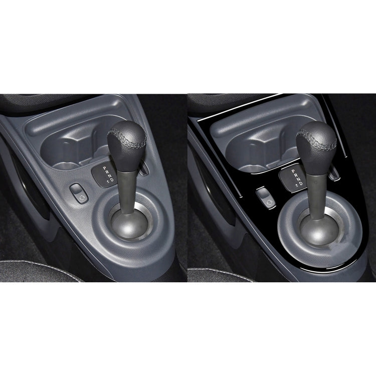 Car Left Drive Central Gear Panel Decorative Sticker For Mercedes-Benz Smart 2016-2021 (Black) - Car Interior Mouldings by buy2fix | Online Shopping UK | buy2fix