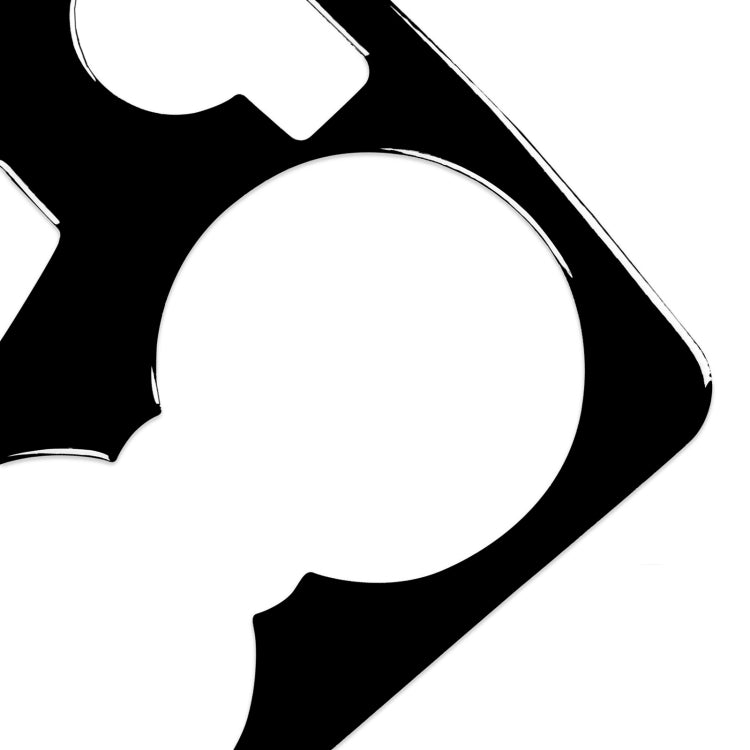 Car Left Drive Central Gear Panel Decorative Sticker For Mercedes-Benz 2007-2014 C-class W204 C180 C200 C300 C250 C63 AMG, US Ver.(Black) - Car Interior Mouldings by buy2fix | Online Shopping UK | buy2fix