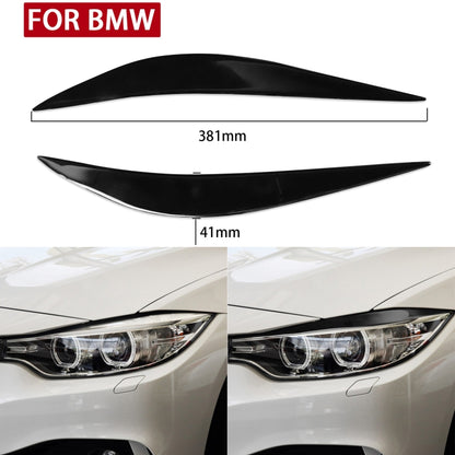 Pair Car Lamp Eyebrow Soft Decorative Sticker for BMW 4 Series F32/F33/F36 2012-2017, M3 F80 & M4 F82/F83 2014-2016 (Black) - Lamp Decoration by buy2fix | Online Shopping UK | buy2fix