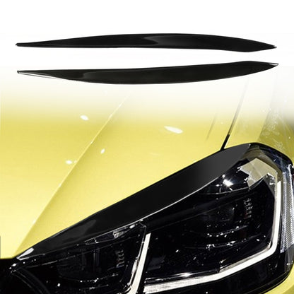 Pair Car Lamp Eyebrow Soft Decorative Sticker for Volkswagen Golf 7 / 7.5 2013-2018 (Black) - Lamp Decoration by buy2fix | Online Shopping UK | buy2fix