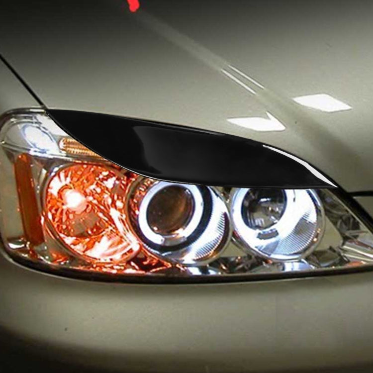 Pair Car Lamp Eyebrow Soft Decorative Sticker for Honda Civic 2001-2003 (Black) - Lamp Decoration by buy2fix | Online Shopping UK | buy2fix
