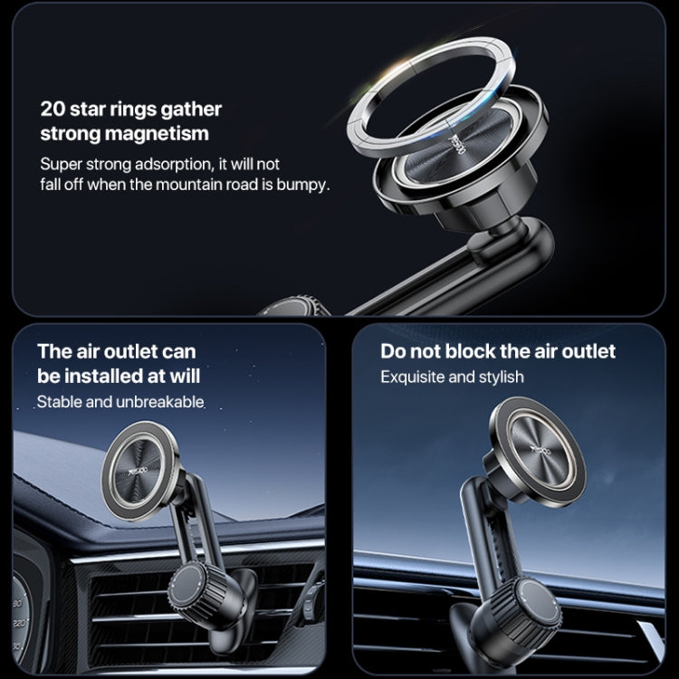 Yesido C168 MagSafe Magnetic Car Air Vent Phone Holder - Universal Car Holders by Yesido | Online Shopping UK | buy2fix