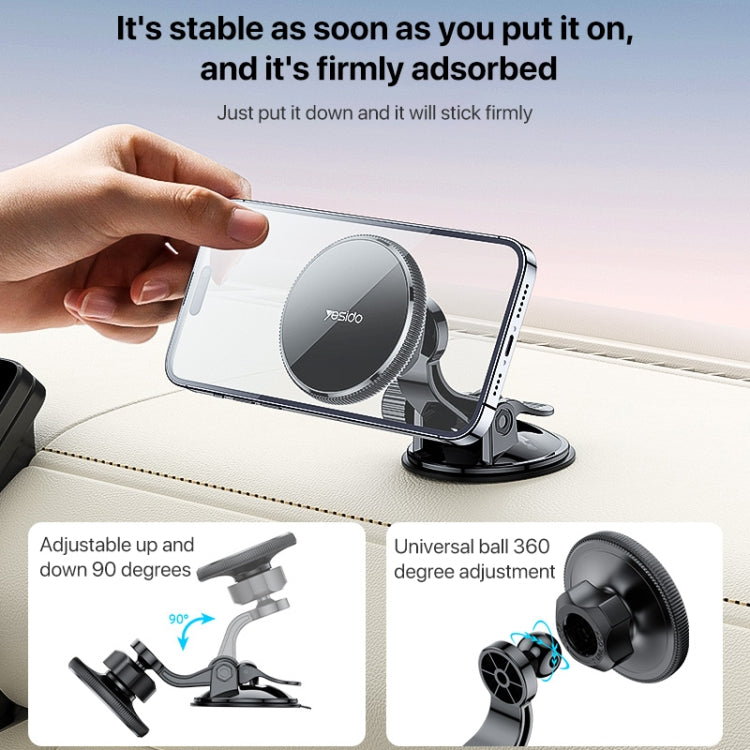 Yesido C177 Mini Suction Cup Type Magsafe Magnetic Car Holder - Universal Car Holders by Yesido | Online Shopping UK | buy2fix