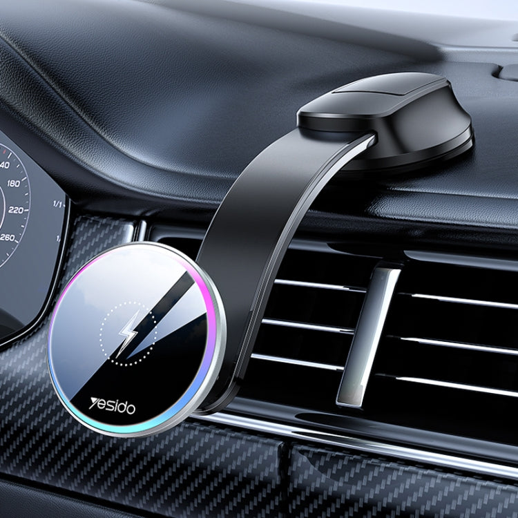 Yesido C292 15W Magnetic Suction Wireless Charging Car Holder - Wireless Charger Holders by Yesido | Online Shopping UK | buy2fix