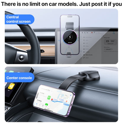 Yesido C292 15W Magnetic Suction Wireless Charging Car Holder - Wireless Charger Holders by Yesido | Online Shopping UK | buy2fix