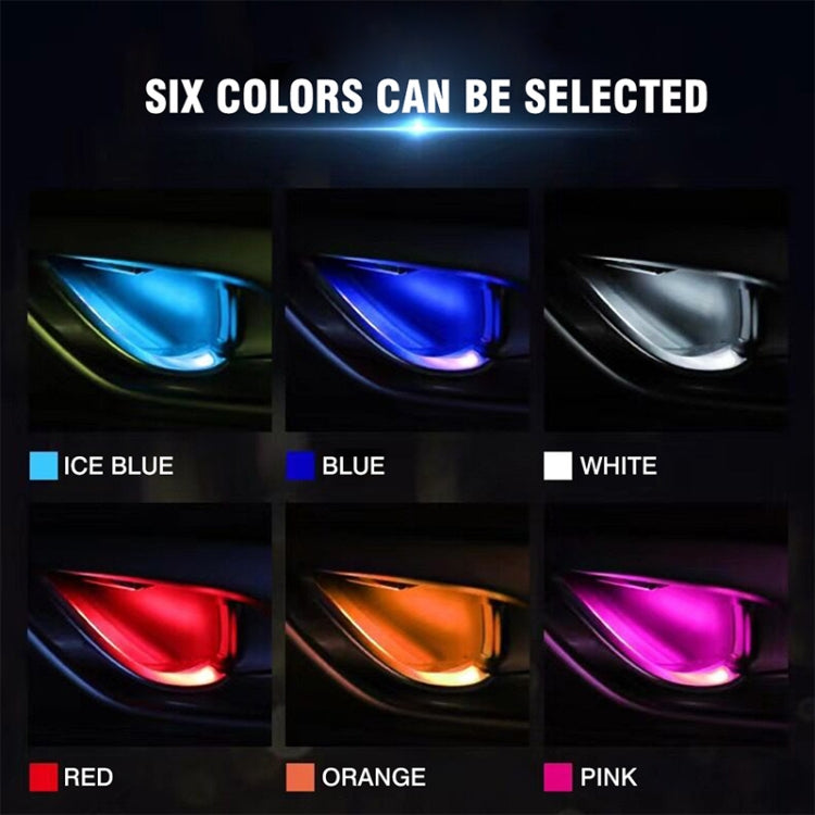 Car 4 in 1 LED Ambient Light Door Decorative Light (White Light) - Atmosphere lights by buy2fix | Online Shopping UK | buy2fix