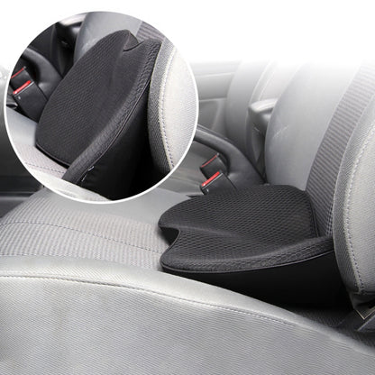 Car mini Seat Cushion Breathable Lumbar Seat Mat (Black) by buy2fix