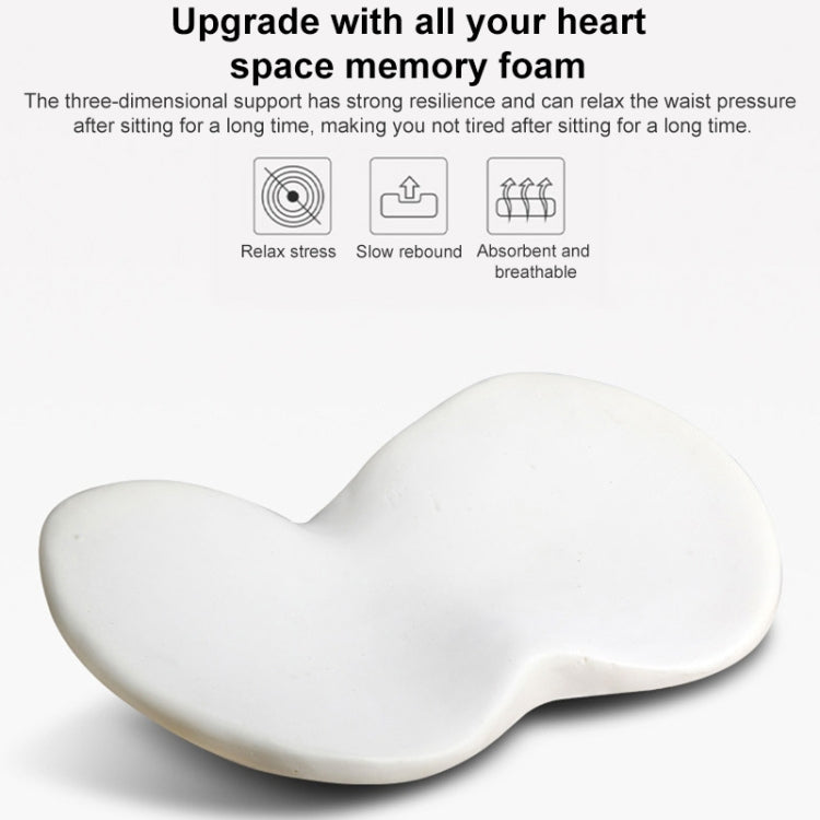 Car mini Seat Cushion Breathable Lumbar Seat Mat (Beige) by buy2fix