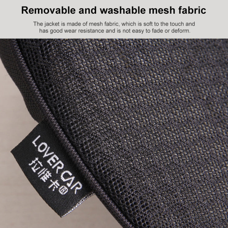 Car mini Seat Cushion Breathable Lumbar Seat Mat (Black) by buy2fix