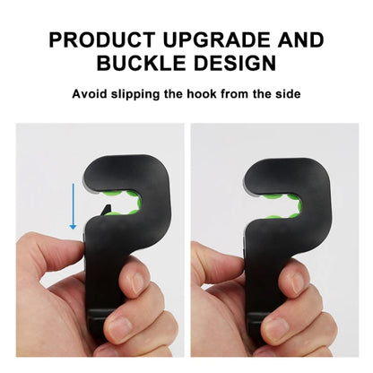 1 Pair Car Seat Back Hidden Hook (Black) - Auto Fastener & Clips by buy2fix | Online Shopping UK | buy2fix