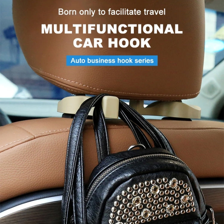 1 Pair Car Seat Back Hidden Hook (Black) - Auto Fastener & Clips by buy2fix | Online Shopping UK | buy2fix