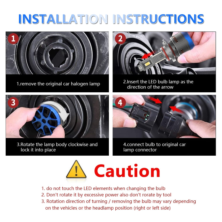 P13 1 Pair 9006 / HB4 DC10-32V / 60W / 6000K / 6500LM Car Liquid Metal LED Headlight by buy2fix