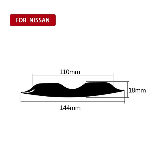 For Nissan 370Z Z34 2009- Car AC Adjustment Decorative Stripe, Left and Right Drive Universal (Black) - Car Interior Mouldings by buy2fix | Online Shopping UK | buy2fix
