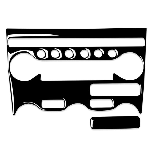 For Nissan 370Z Z34 2009- 2 in 1 Car AC Adjustment Panel Decorative Sticker, Left and Right Drive Universal (Black) - Car Interior Mouldings by buy2fix | Online Shopping UK | buy2fix