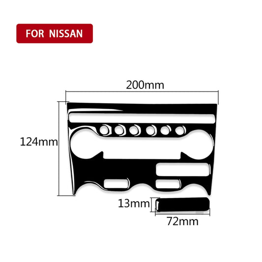 For Nissan 370Z Z34 2009- 2 in 1 Car AC Adjustment Panel Decorative Sticker, Left and Right Drive Universal (Black) - Car Interior Mouldings by buy2fix | Online Shopping UK | buy2fix