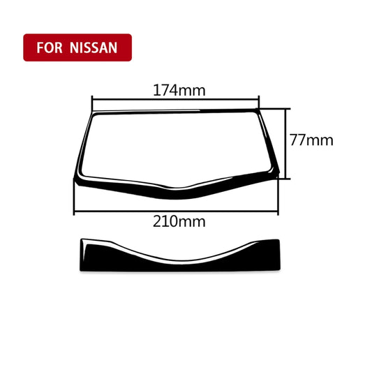 For Nissan 370Z Z34 2009- 2 in 1 Car Multimedia Navigation Button Frame Decorative Sticker, Left and Right Drive Universal (Black) - Car Interior Mouldings by buy2fix | Online Shopping UK | buy2fix