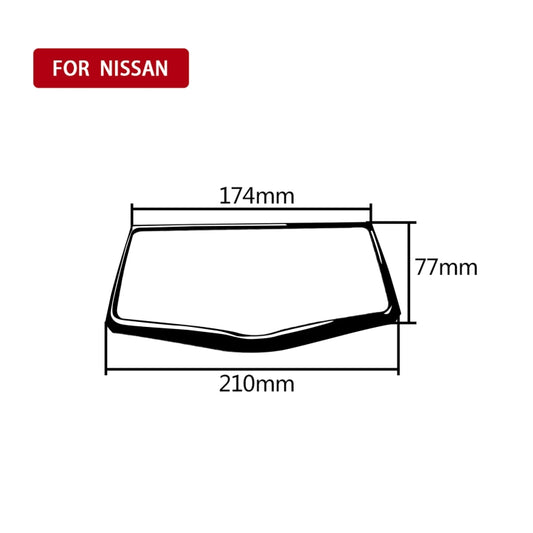 For Nissan 370Z Z34 2009- Car Multimedia Navigation Button Panel Decorative Sticker, Left and Right Drive Universal (Black) - Car Interior Mouldings by buy2fix | Online Shopping UK | buy2fix