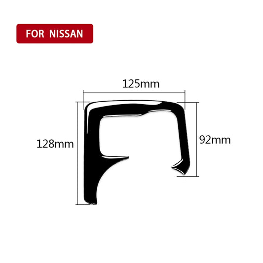 For Nissan 370Z Z34 2009- Car Central Control Heating Button Decorative Sticker, Left and Right Drive Universal (Black) - Car Interior Mouldings by buy2fix | Online Shopping UK | buy2fix