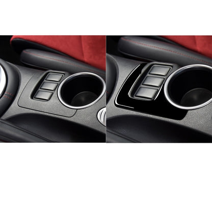For Nissan 370Z Z34 2009- Car Central Control Heating Button Decorative Sticker, Left and Right Drive Universal (Black) - Car Interior Mouldings by buy2fix | Online Shopping UK | buy2fix