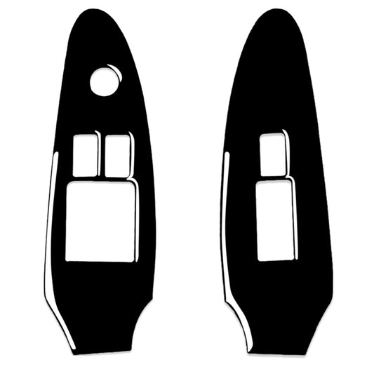 For Nissan 370Z Z34 2009- 2 in 1 Car Window Lift Panel Decorative Sticker, Left Drive (Black) - Car Interior Mouldings by buy2fix | Online Shopping UK | buy2fix