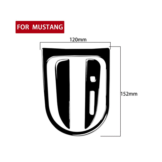 For Ford Mustang 2015-2020 Car Gear Set Decorative Sticker, Right Drive (Black) - Car Interior Mouldings by buy2fix | Online Shopping UK | buy2fix