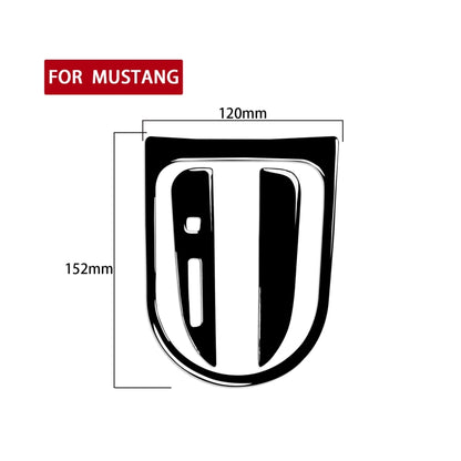 For Ford Mustang 2015-2020 Car Gear Set Decorative Sticker, Left Drive (Black) - Car Interior Mouldings by buy2fix | Online Shopping UK | buy2fix