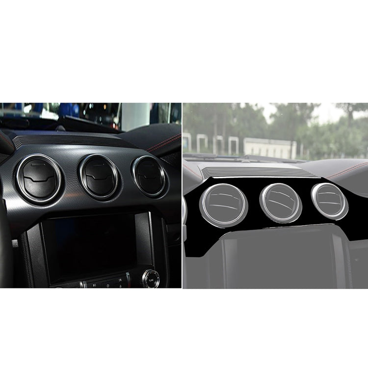 For Ford Mustang 2015-2020 Car Dashboard Panel Set Decorative Sticker, Left Drive (Black) - Car Interior Mouldings by buy2fix | Online Shopping UK | buy2fix