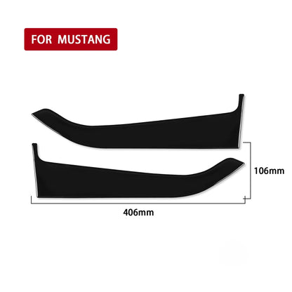 For Ford Mustang 2015-2020 Car Front Door Panel Decorative Sticker, Left and Right Drive Universal (Black) - Car Interior Mouldings by buy2fix | Online Shopping UK | buy2fix