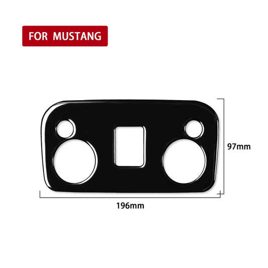 For Ford Mustang 2015-2020 Car Reading Light Decorative Sticker, Left and Right Drive Universal (Black) - Car Interior Mouldings by buy2fix | Online Shopping UK | buy2fix