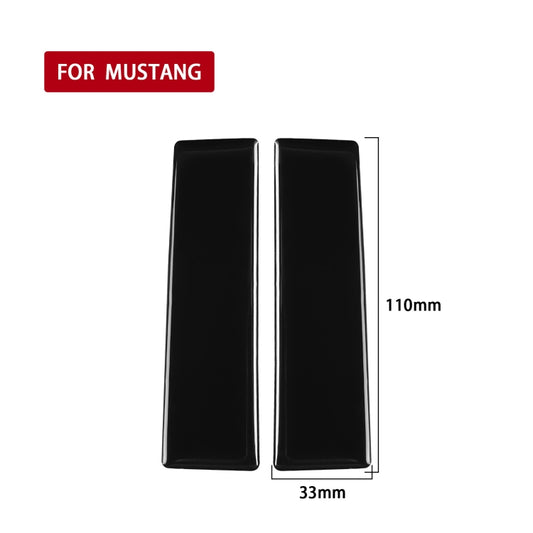 For Ford Mustang 2015-2020 Car Central Control Decorative Sticker, Left and Right Drive Universal (Black) - Car Interior Mouldings by buy2fix | Online Shopping UK | buy2fix