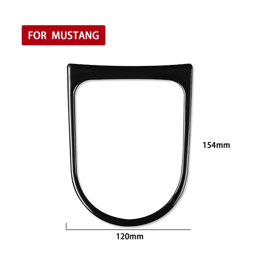 For Ford Mustang 2015-2020 Car Gear Frame Decorative Sticker, Left and Right Drive Universal (Black) - Car Interior Mouldings by buy2fix | Online Shopping UK | buy2fix