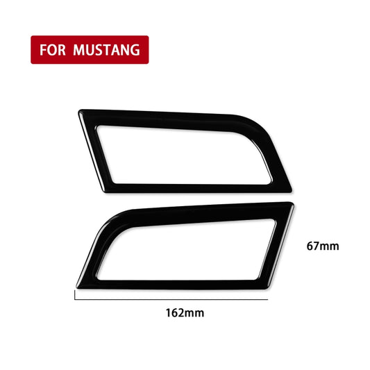 For Ford Mustang 2015-2020 Car Side Air Outlet Decorative Sticker, Left and Right Drive Universal (Black) - Car Interior Mouldings by buy2fix | Online Shopping UK | buy2fix