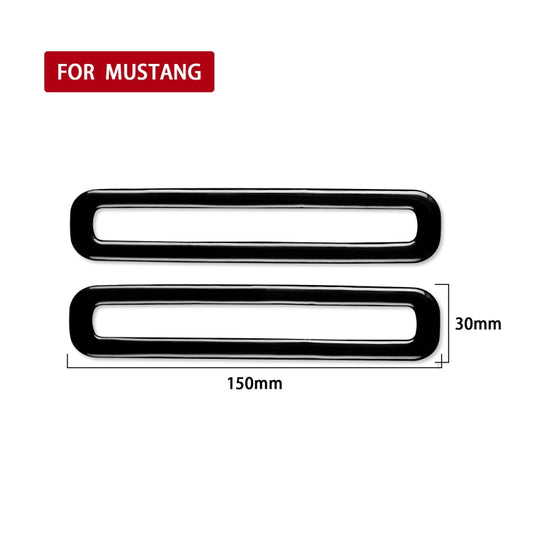 For Ford Mustang 2015-2020 Car Door Air Outlet Decorative Sticker, Left and Right Drive Universal(Black) - Car Interior Mouldings by buy2fix | Online Shopping UK | buy2fix